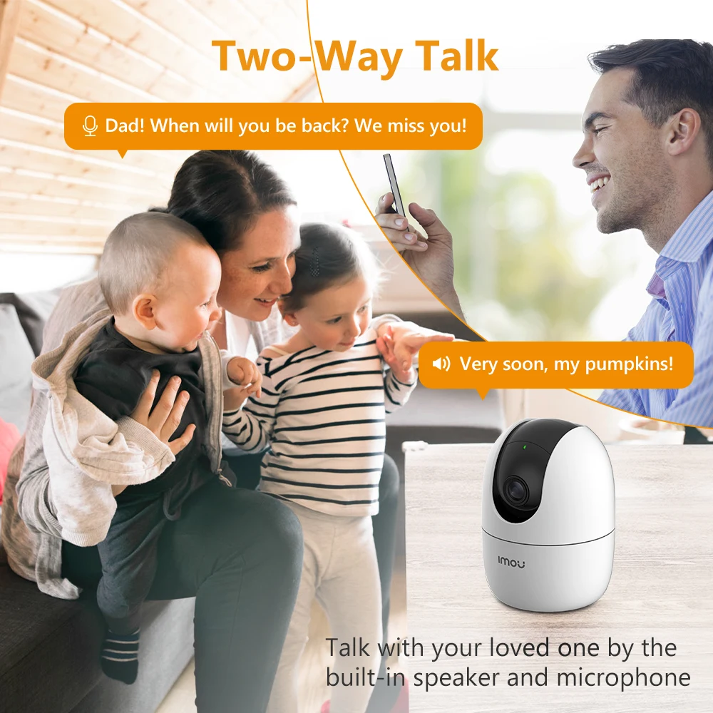 IMOU Ranger 2 4MP IP Camera 360 Rotate Human Detection Night Vision Security Surveillance Wifi Baby Monitoring