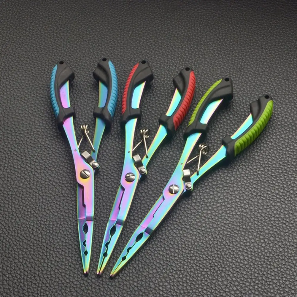 Alicate Multifuncional Linha de Pesca Alicate de Peixe Ergonomia Antiderrapante Alta Resistência Ganchos Amarrados Equipamento de Pesca Linha de Pesca