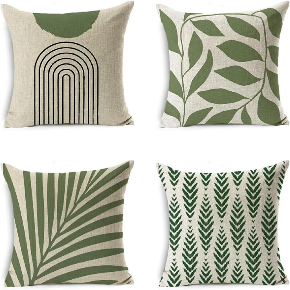 

Short plush material pillowcaseBlack - and - White Tribal - style Geometric Pillow Covers, Bold Decor StatementLiving room sofa