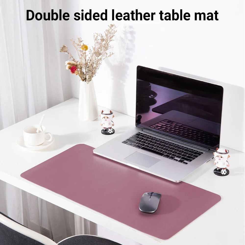 1 Pcs Large Size 80*40mm Office Desk Protector Mat PU Leather Waterproof Mouse Pad Desktop Keyboard Desk Pad Gaming Mousepad