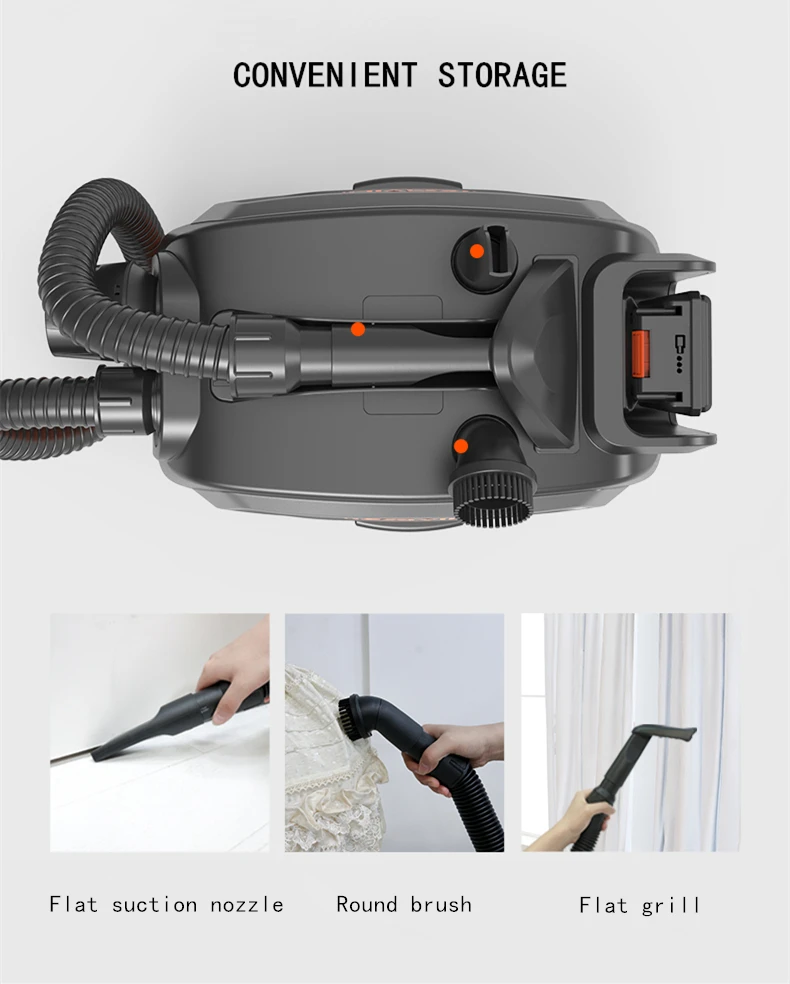 Lithium Electric Vehicle Vacuum Cleaner Household Car Portable Car Quiet Small Strong Dry Wet Portable Vacuum Cleaner