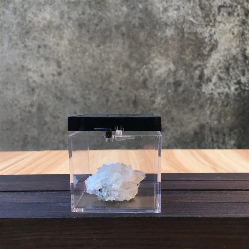 

3-5pcs Transparent Box Crystal Mineral Specimen Box Original Rock Collection Display Box Mineral Specimen And Small Stone Box