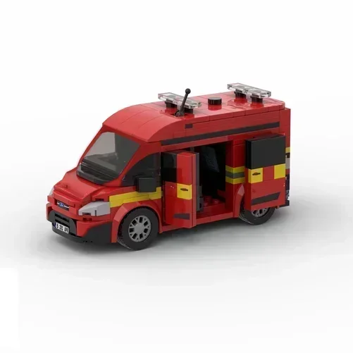 Automodel Moc Bouwstenen Londense Brandweer-Brandweeronderzoekstechnologie Blokkeert Geschenken Kerstspeelgoed Diy Sets Assemblage