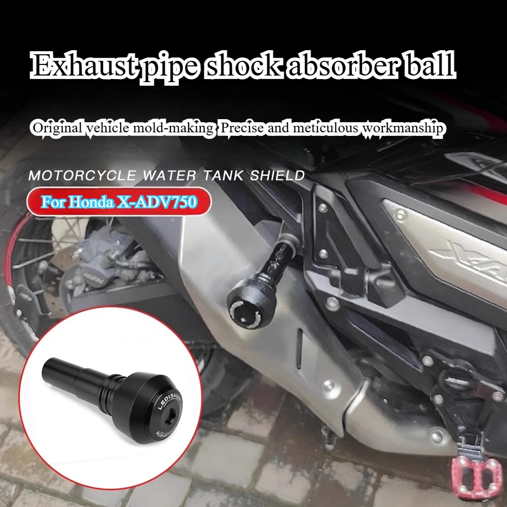 

For Honda XADV750. Modified exhaust system with anti-drop function. Rebel X-ADV750 exhaust pipe with anti-drop protection gel.