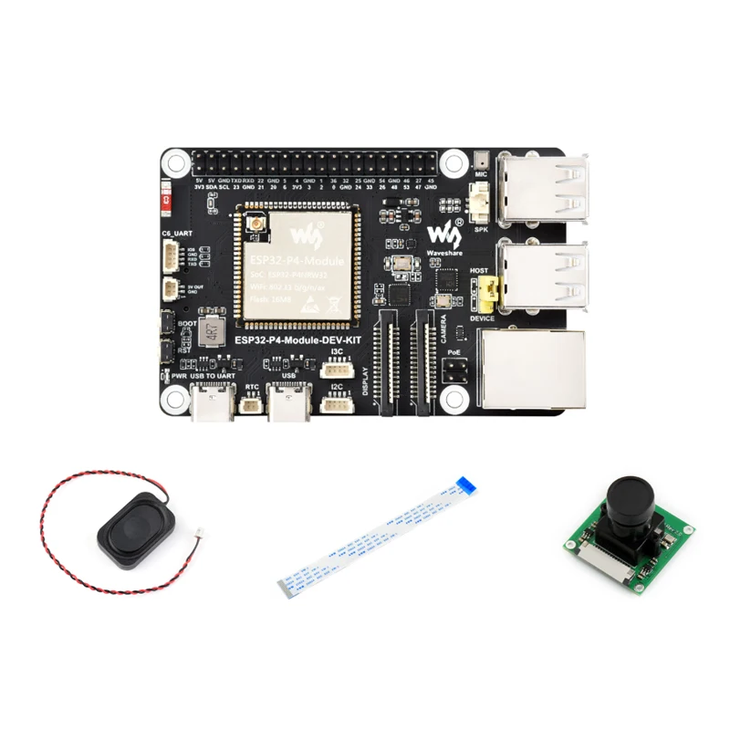 Waveshare ESP32-P4-Module-DEV-KIT Płytka rozwojowa ESP32-P4 z ESP32-C6 WiFi 6 Bluetooth 5 BLE MIPI CSI DSI RJ45 USB PoE Port — zdjęcie produktu 5