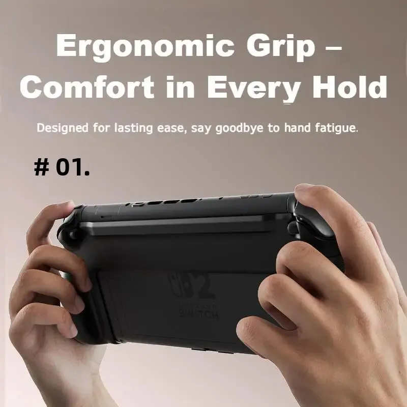 AOLION For Switch 2 Console Portable ABS Stand NS2 Console Simple Anti Slip Handle Integrated Grip