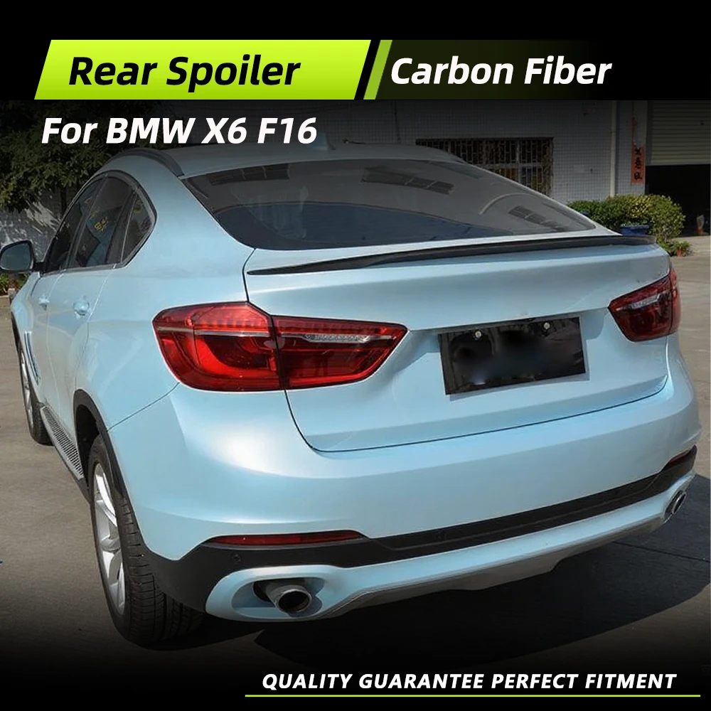 

Задний багажник автомобиля, гоночный спойлер, крыло, багажник, губа для BMW X6 F16 2015-2018, автомобильный задний багажник, спойлер, спойлер, комплекты кузова из углеродного волокна