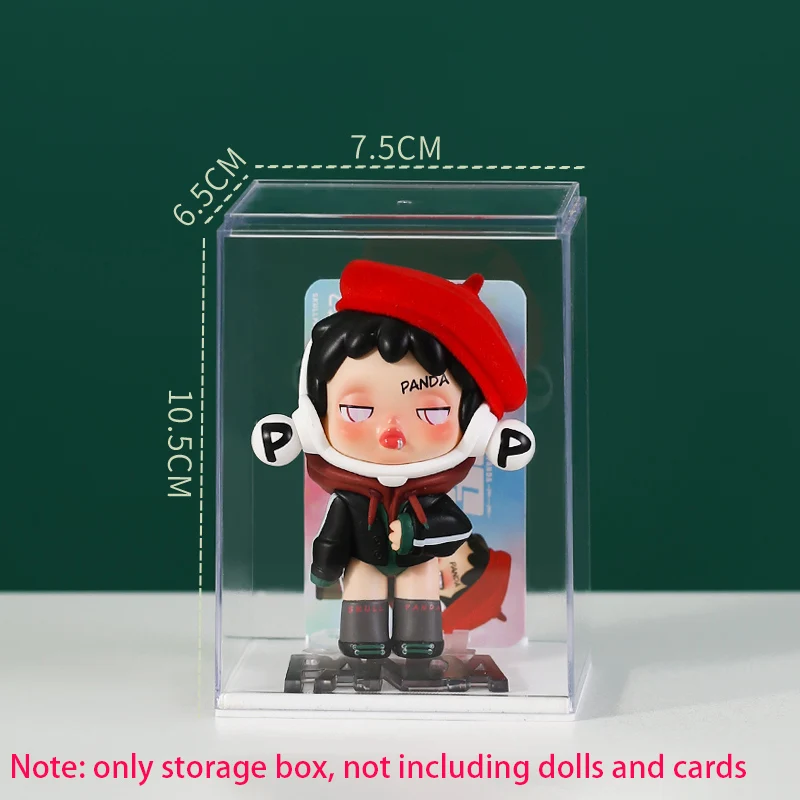 Acrylic Storage Organizer Box for Popmart Doll,Toys Mystery Box Display Stand Storage Box Case Blind Box Dust-proof Showcase