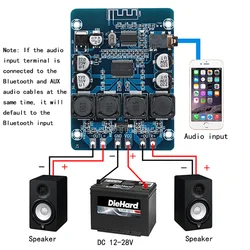 XH-M314 45W*2 Stereo Audio Bluetooth Digital Power Amplifier Board TPA3118 Amplificador DC 12-24V 3A