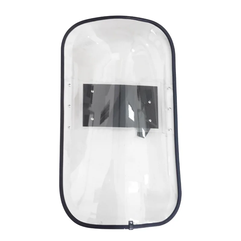 Pc Transparent Shield For Riot Protection French Hand Shield With Edge Square Shield