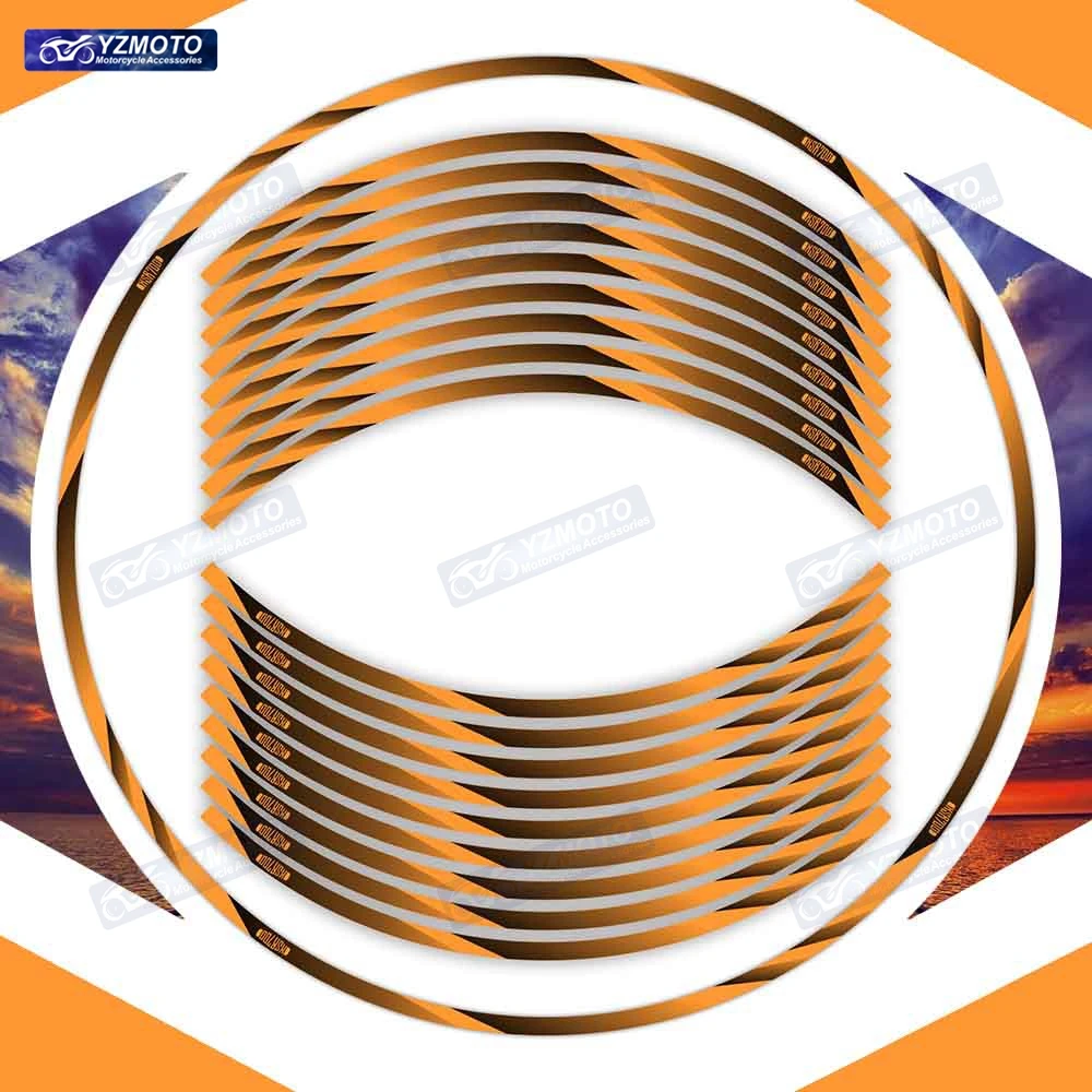 

For XSR700 XSR 700 Motorcycle 17 Inch Front And Rear Wheel Stripe Wheel Tape Decal Decorative Reflective Waterproof Rim Stickers