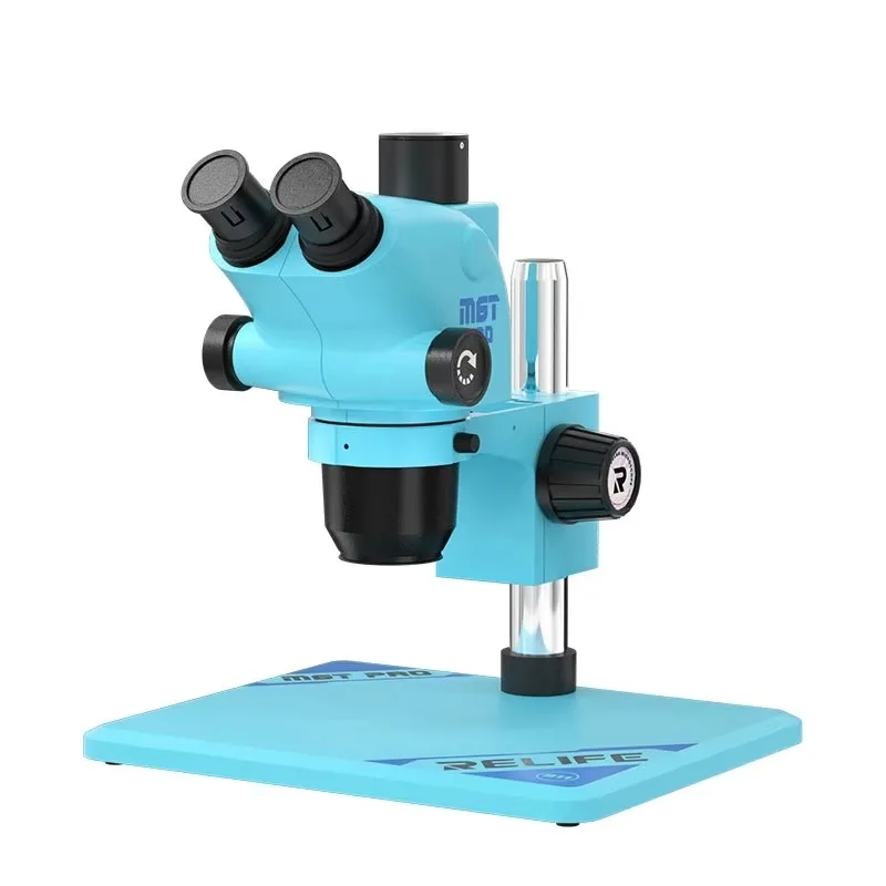 

RL-M6T Pro-B11 Trinocular HD Stereo Microscope+SS-033 Light Source+0.5CTV Adapter+M-17 Touch Control 4K HD Came ra