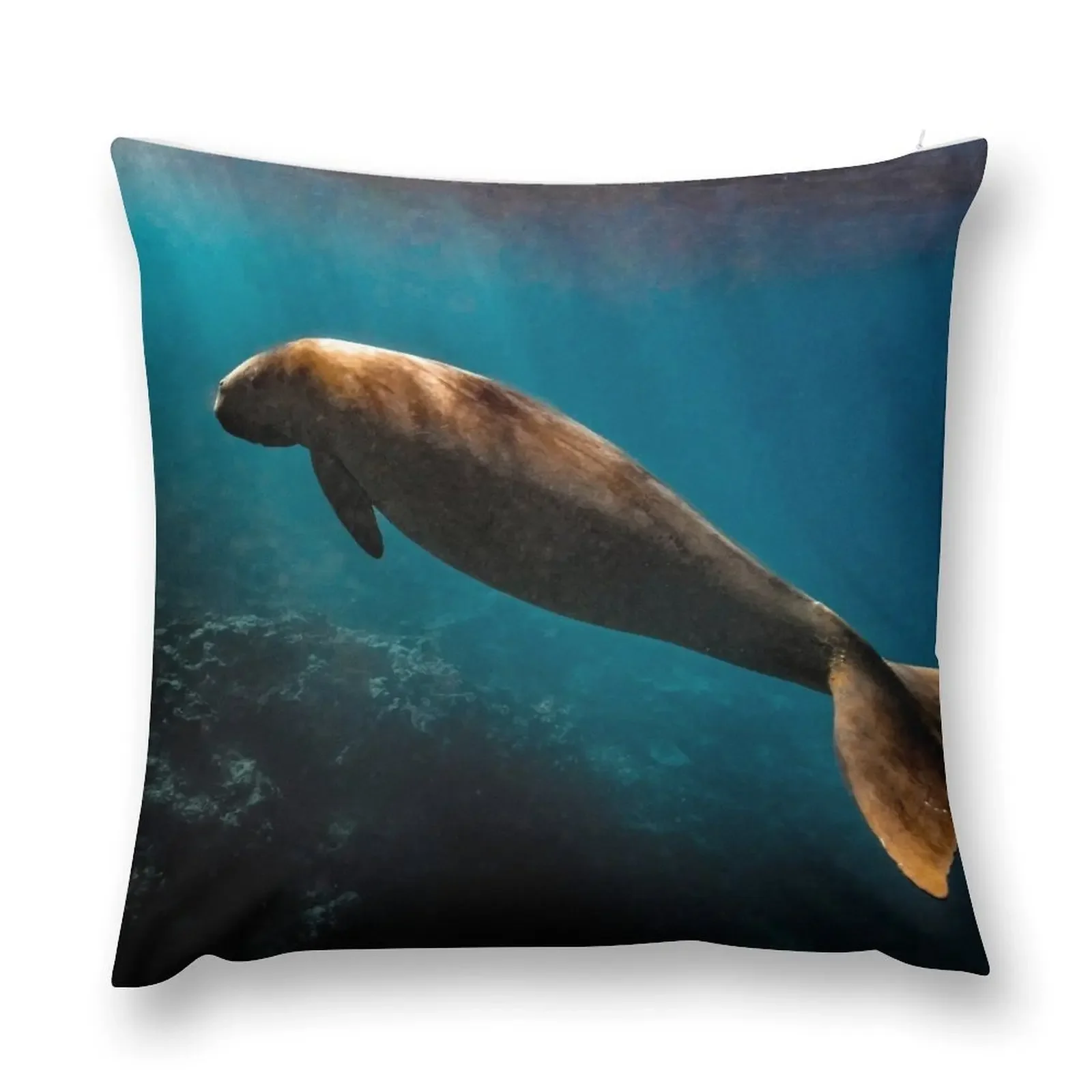 

Pango Dugong Throw Pillow Embroidered Cushion Cover Sofa Cushion Christmas Pillow Covers Room decorating items pillow