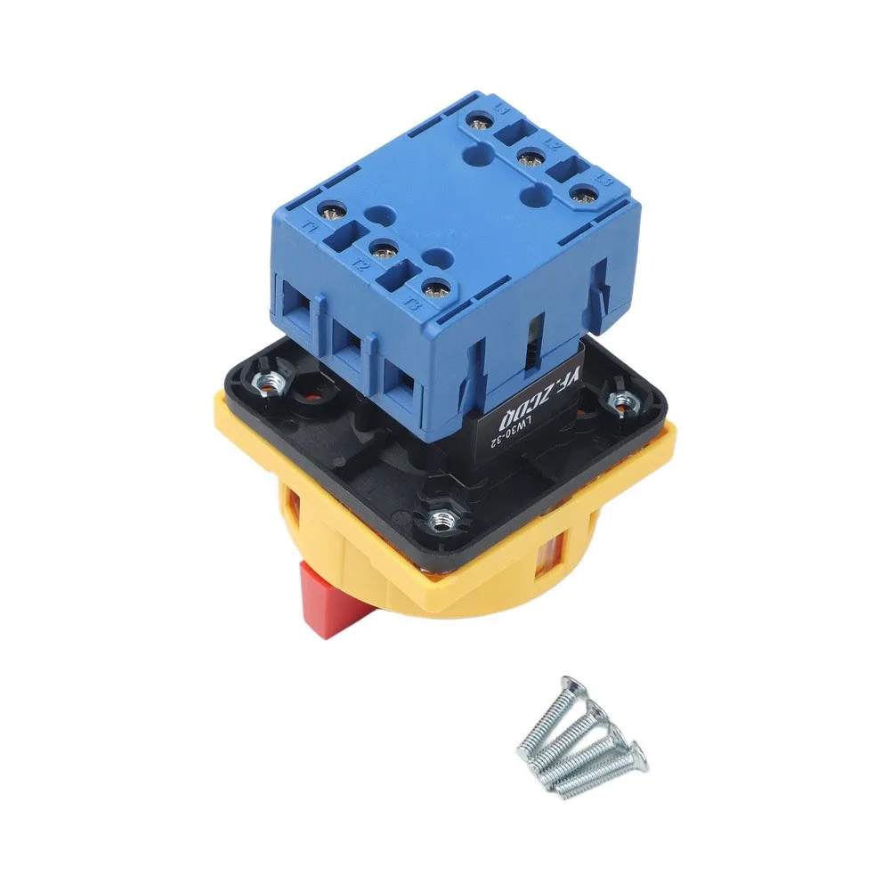 LW30 32A 3P Rotary Load Break Switch for AC Motor Control Ventilation Air Conditioning Water Pump Systems 690V Insulation