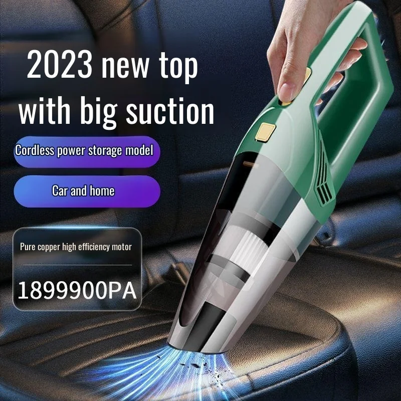 German imported car vacuum cleaner household small rechargeable handheld powerful indoor sofa desktop vacuum pet hair