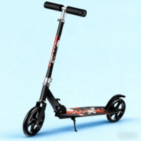 Foldable Scooter for Kid Teen Adult Adult Scooter All Iron 200mm Big Wheel Scooter City To Work Scooter Campus Foot Scooter