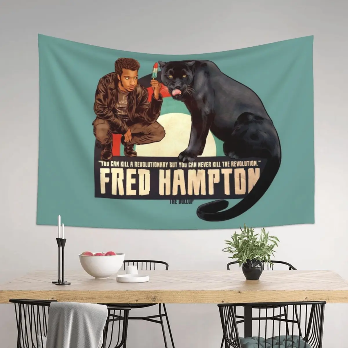 

Dollop - Fred Hampton Tapestry Wall Tapestries On The Wall Decorations For Your Bedroom Bathroom Decor Tapestry