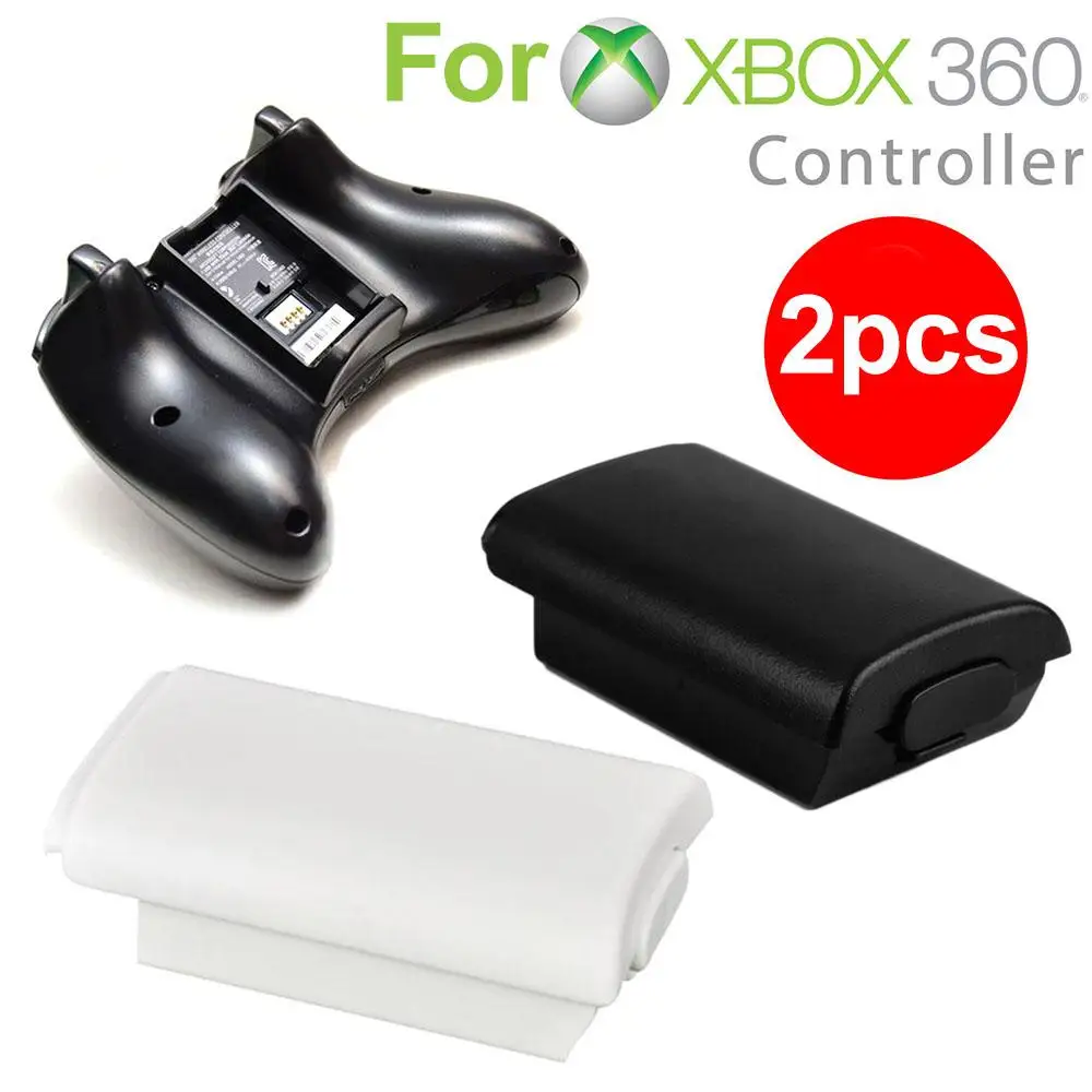 2/4PCS For Xbox 360 Plastic AA Battery Back Cover Housing Microsoft Battery Storage Box Container For Xbox 360 Battery Holders