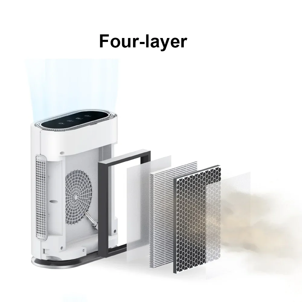 

Furniture High Quality Room Air Cleaner Intelligence Electronic Air Purifier With 4 in 1 Purification for large Room