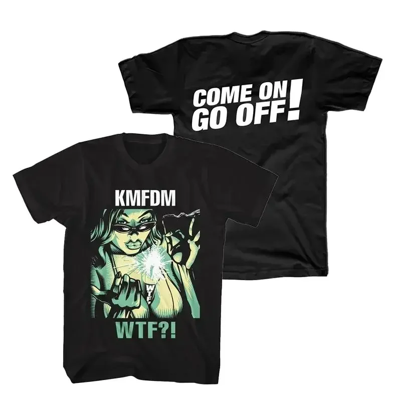 KMFDM German Band Industrial Metal Rock Oversized Print T-shirts Vintage Era High Street Tops Casual Loose Short Sleeve Unisex