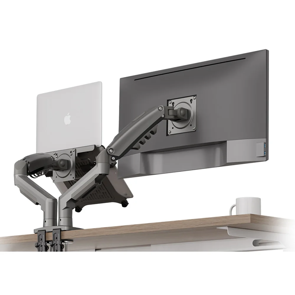 

Hot sell Modern 90 Degree Tilt Angle Laptop Stand32 Adjustable Monitor Arm Flexible Gas Spring Desk Mount for Office Home New Pr