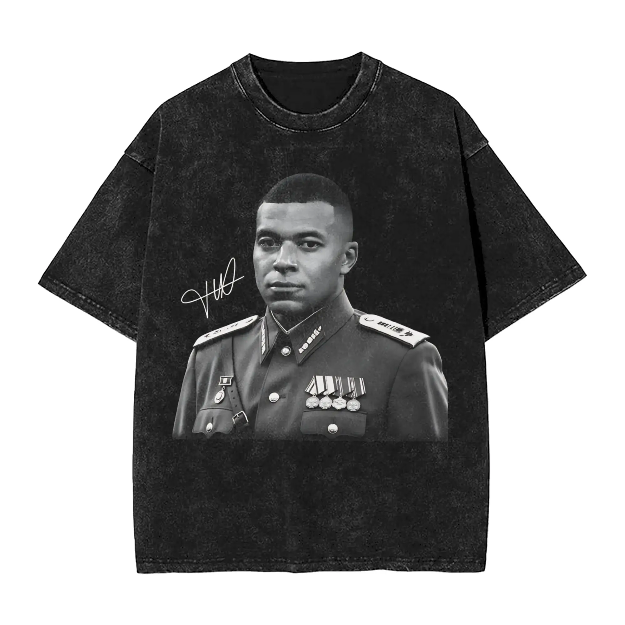 M-Mbappes Meme Soccer  Washed T Shirt Streetwear Fashion T-Shirts  Tees for Men Women Cotton Street Summer