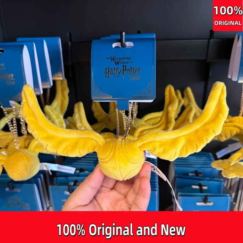 Llavero de Peluche con Diseño de Snitch Dorada, Artículo Oficial de los Studios Universales de Beijing, Souvenir, Regalo