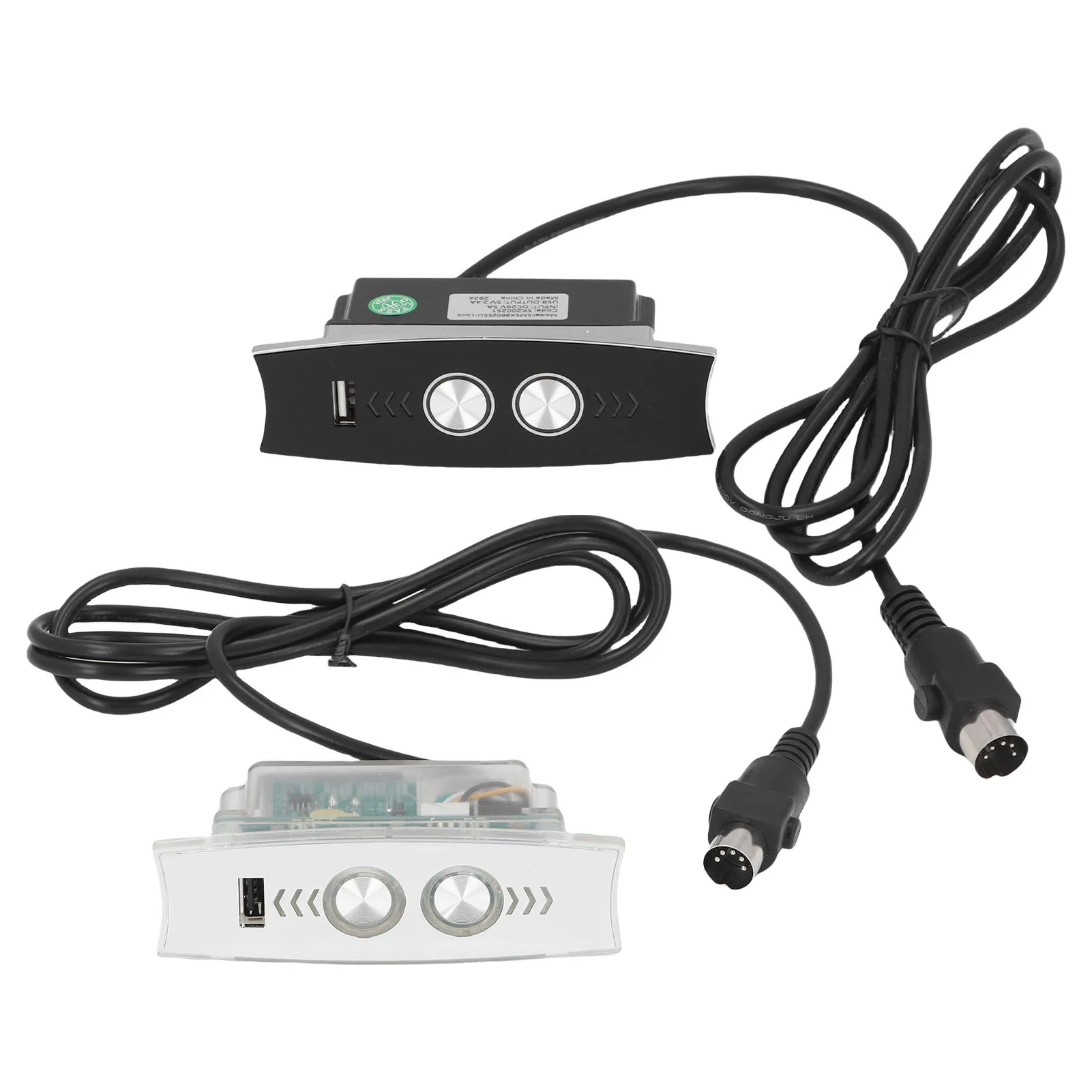 Pengendali Kursi Elektrik Pengisi Daya USB Lampu Latar LED 5 Pin Sakelar Kontrol Tangan Sofa Elektrik untuk Kursi Angkat Listrik