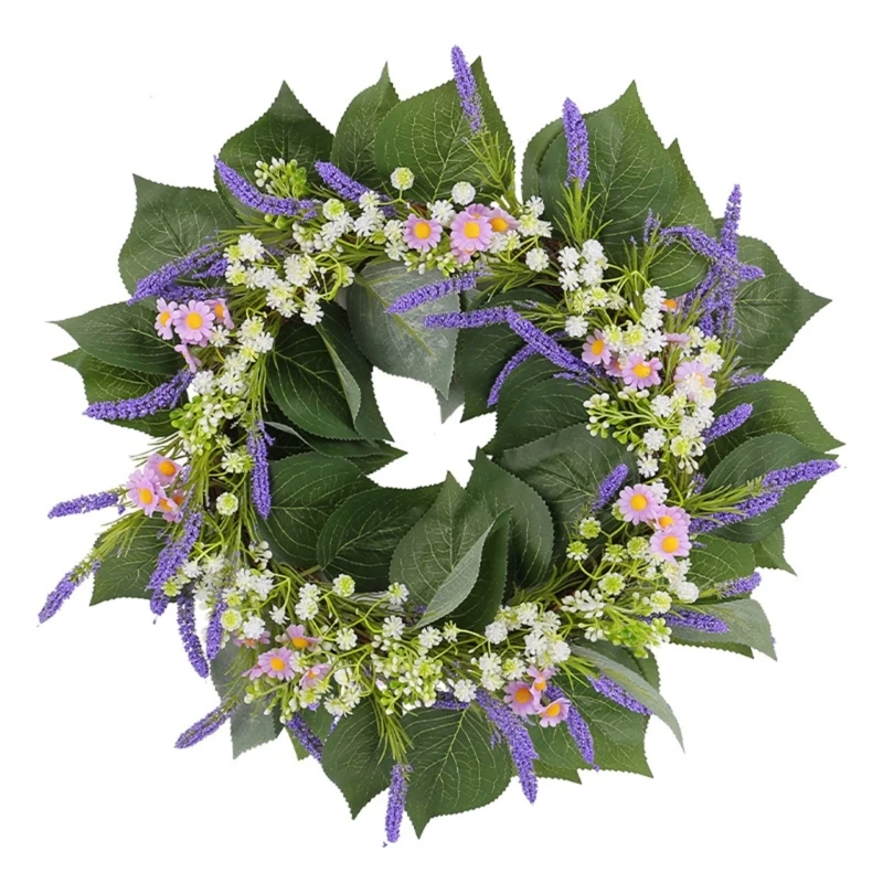 

Versatile Faux Flower Wreath Spring Wreath Perfect for Various Decor Styles dropshipping