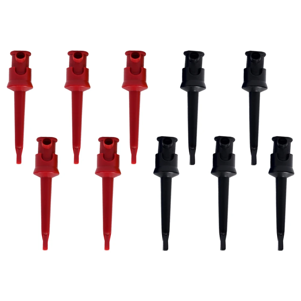 10PCS Test Hook Clips With Copper Internal Connection And PA Outer Shell For Multimeter And For Mini Grabber Use In DIY Projects