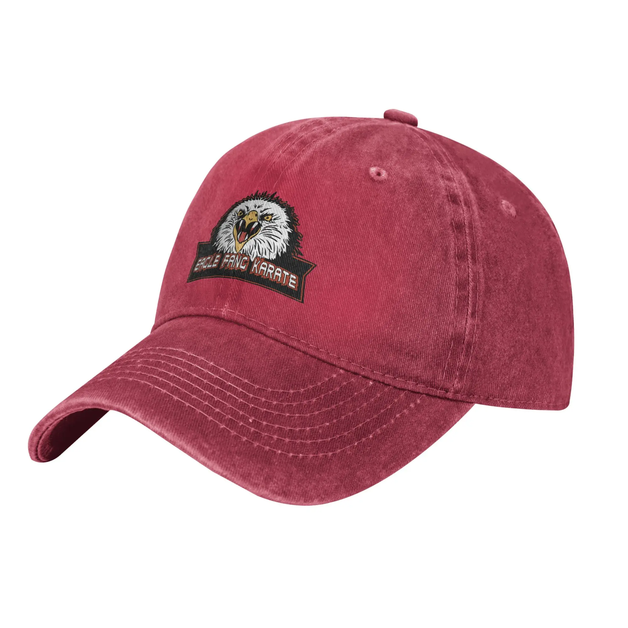 Classic Eagle Fang Karate Cobra Kai Baseball Cap Men Women Distressed Denim Snapback Hat The Karate Kid Outdoor Fit Caps Hat
