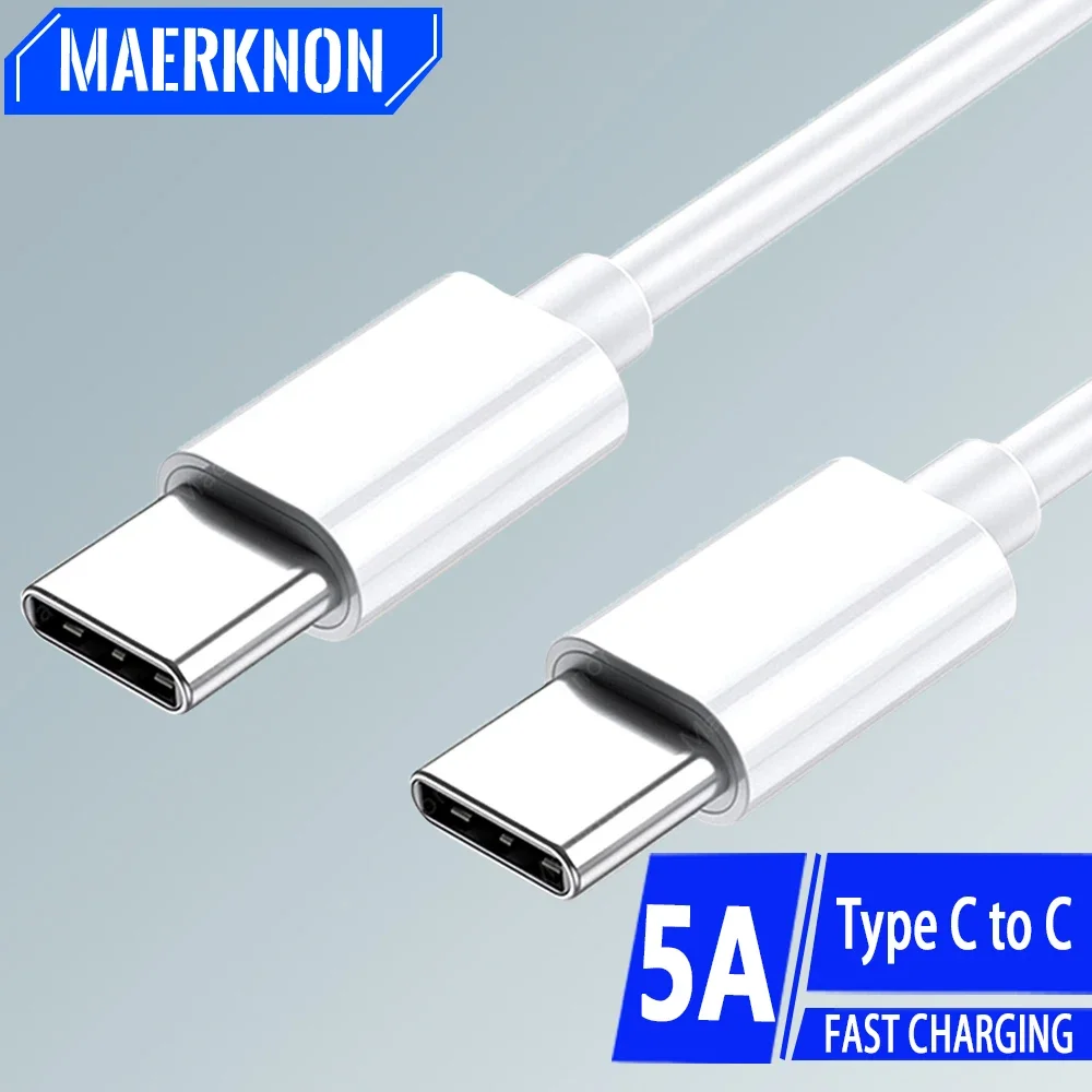 

87W 5A Type C Data Cable Dual PD Super Fast Charging Data Cord Quick Charge Mobile Cell Phone Cord For Xiaomi 14 Huawei Samsung