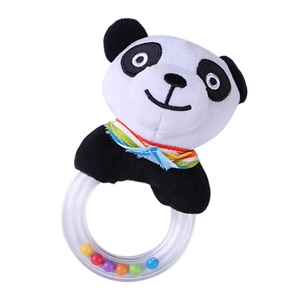 Mão vara bebê dos desenhos animados animal mordedor anel brinquedos para bebês