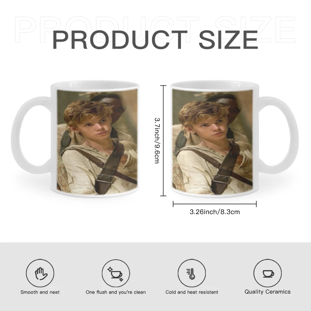 Thomas Brodie-Sangster Coffee Mug Tea Cup 11oz Coffee Cup Funny Birthday Gifts for Women and Men Ceramic Mug Cup