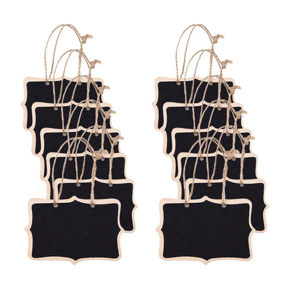 

Мини-вывеска для доски, этикетки для сообщений, двусторонняя доска, перламутровый подвесной бамбук