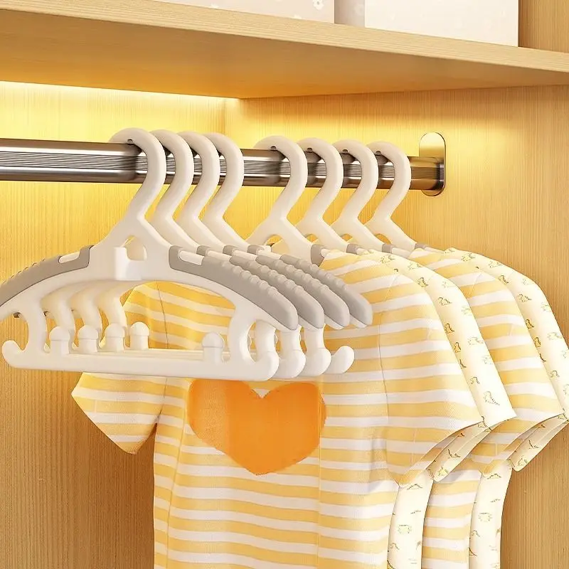 

Nice Quality Children's Clothes Hanger Household Retractable Baby Kids Drying Coat Pants Support No Trace Anti Slip Storage Rack