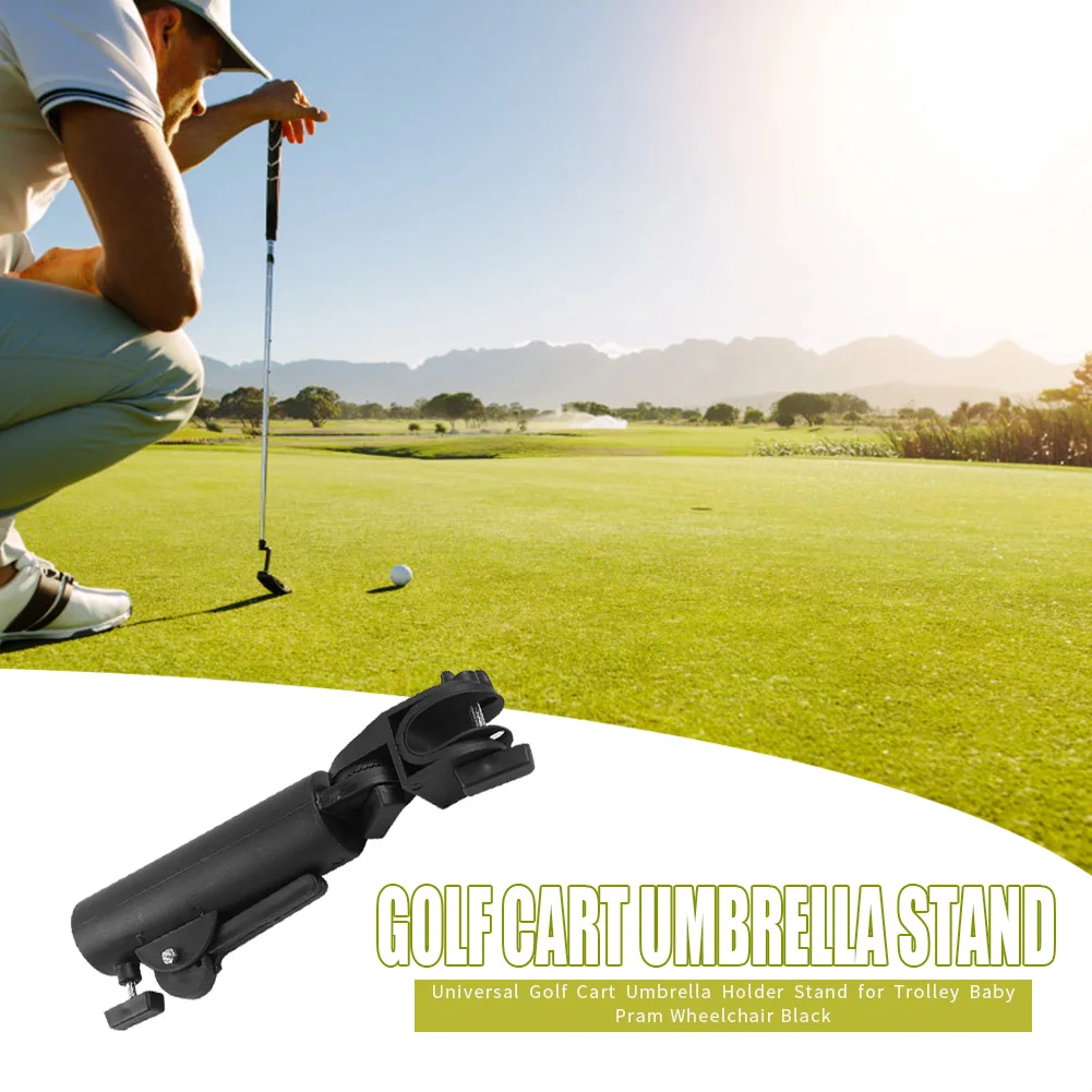 Golfkar Parapluhouder Dubbele slotconnectorstandaard voor trolley Outdoor Dubbele slotconnector Rolstoelaccessoire
