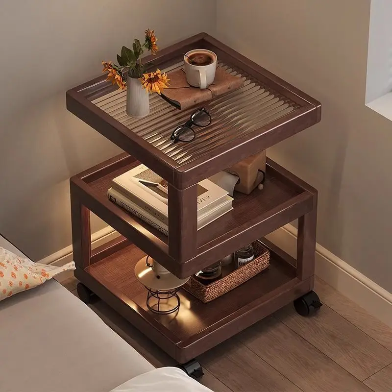 

Bedside table simple modern small household bedroom creative edge few corners multi-functional bedside cabinet rack