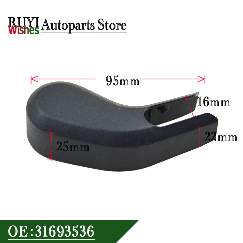 31693536 New Rear Window Wiper Arm Nut Cover Cap For Volvo XC60 2018-2021 Auto Replacement Parts