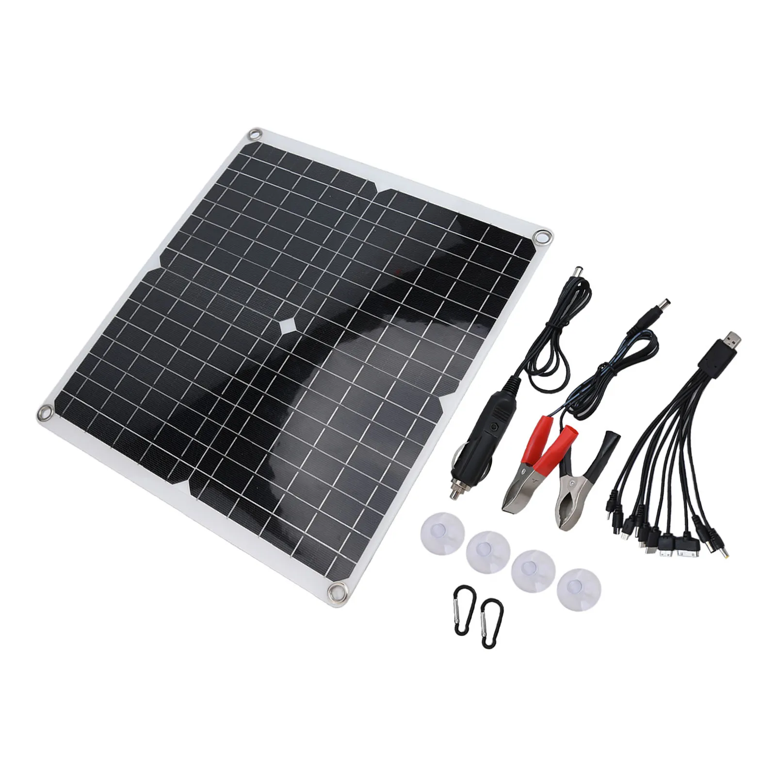 Camping For Motorhomes Mountaineering 360x330x3MM 50W Portable Solar Panel With Dual Usb Ports Home Improvement