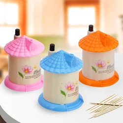 Automatic Toothpick Holder Creative Toothpick Fashion Lovely Portable House Shaped Box Random Color