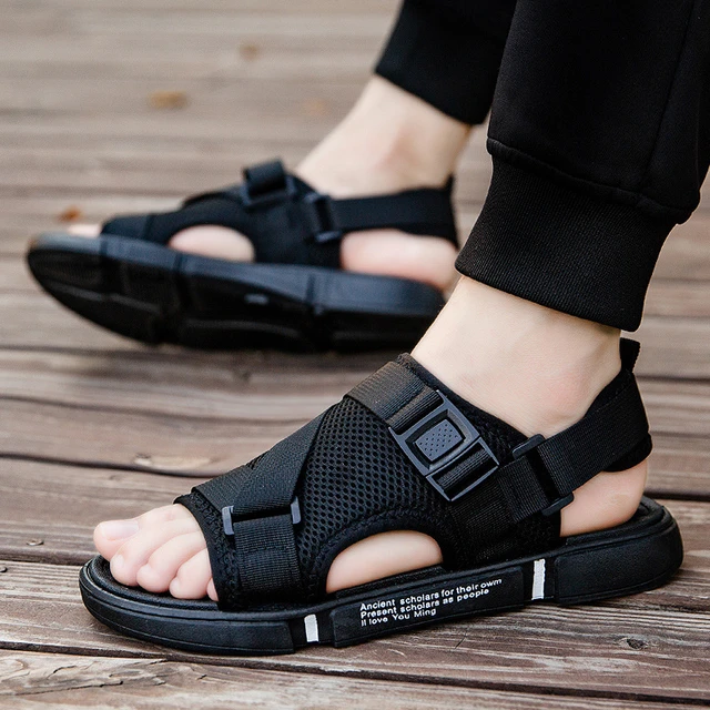 Summer new sandals men s fashion trend outside wear leisure sports dual use sandals beach shoes D152 AliExpress