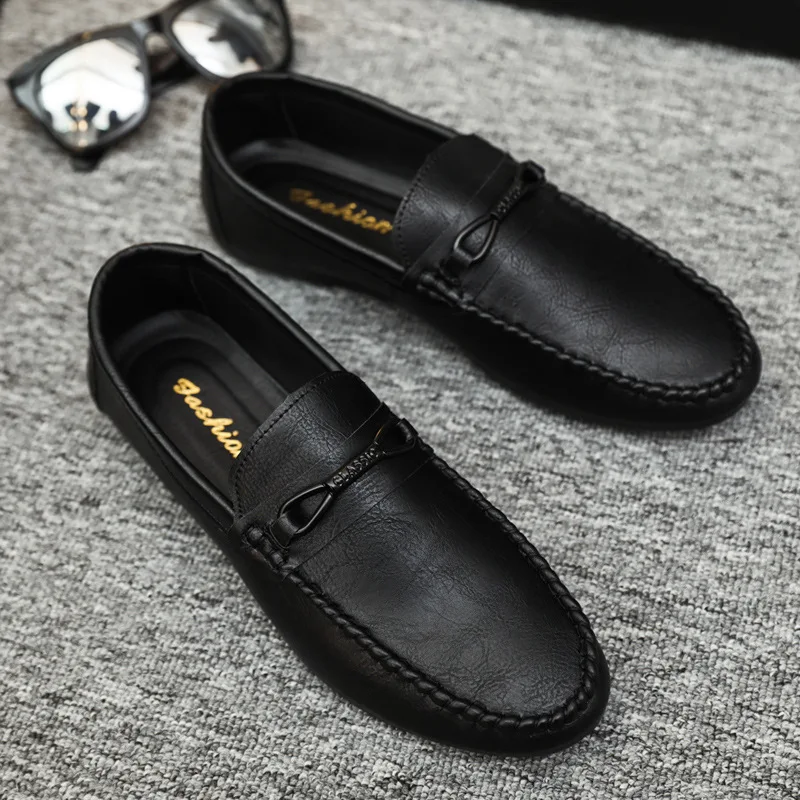 

Loafers Shoes Men 2024 Summer Clasicc Comfy Man Flat Moccasin Fashion Shoes Men Slip-on Boat Shoes For Men Casual Shoes