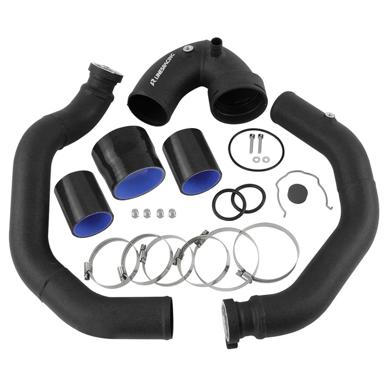 

Intercooler Pipe Upgrade Charge Boost 2.25" Kit For BMW 2014+ M3 M4 F80 F82 F83 S55 Engine 3.0L Twin Turbocharged Black/Blue/Red