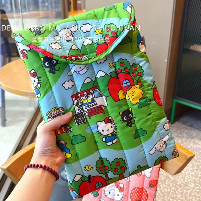 

Miniso 13inch Hellokitty Cute Laptop Sleeve Bag Sanrio Cartoon Cinnamoroll Japanese Tablet Inner Bag Protective Computer Cases