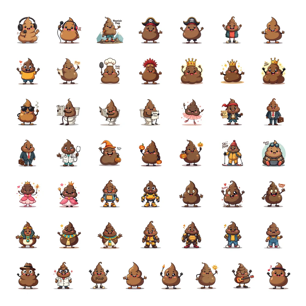 50pcs Decals Set Phone Stickers Water Bottle Stickers Bicycle Stickers for Students Halloween