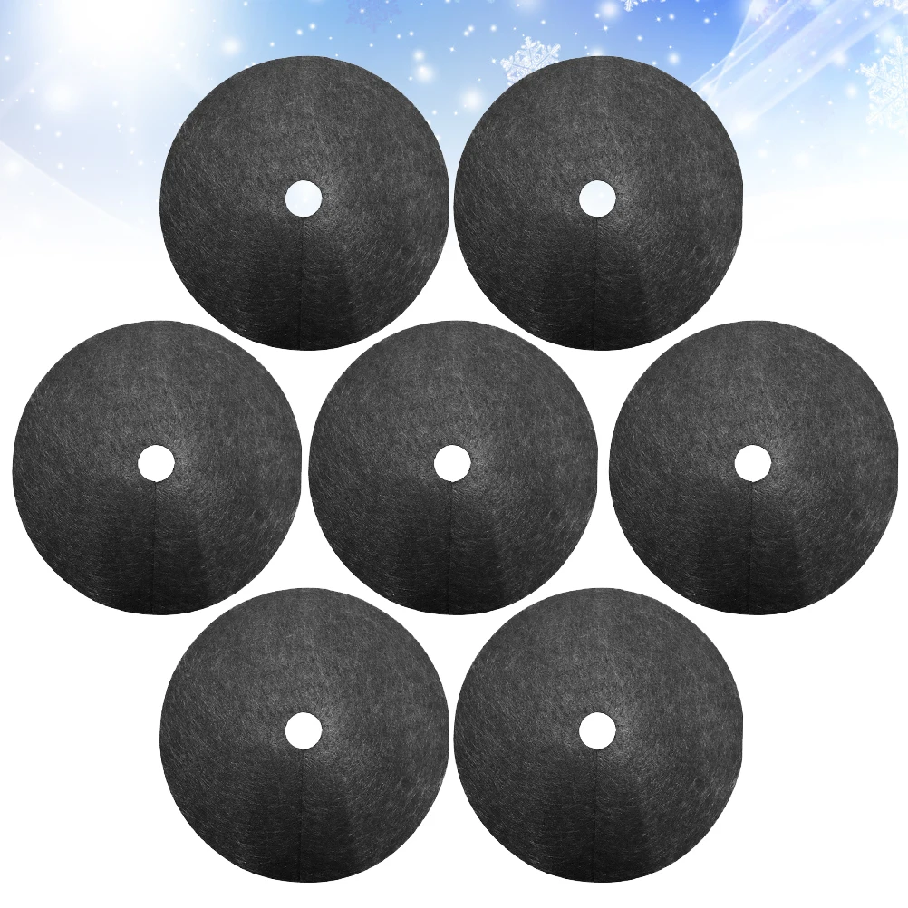 

10pcs Weeding Cloth Non-Woven Gardening Biodegradable Control Fabric Ground Cover Agriculture Orchard Weeding Cloth (Black, the
