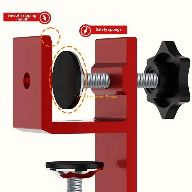 High Strength Aluminum Wardrobe Marking Clamping Jig for Professional & DIY Use B46D