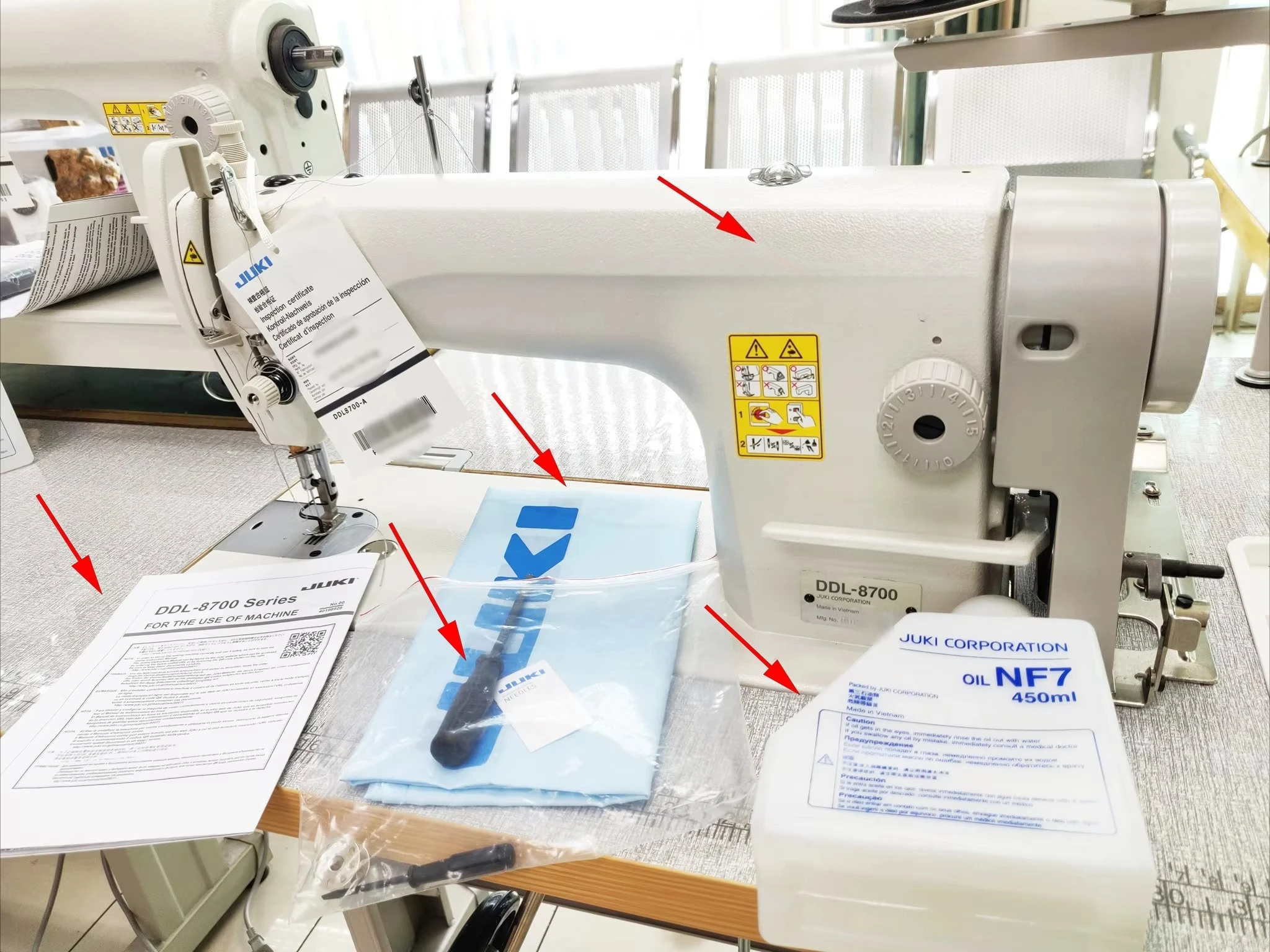 Tablet-Nähmaschine, robustes, computergesteuertes Nähsystem