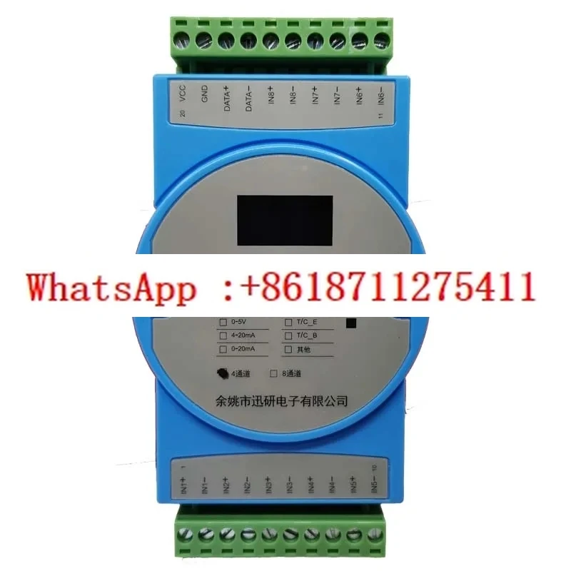 

4-канальный/8-канальный модуль измерения температуры ввода термопары K-типа для изолирующего преобразователя RS485 MODBUS DAM-4501